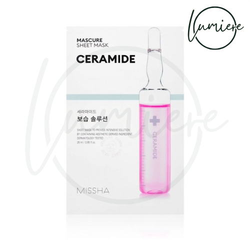 Masca facială Missha Mascure Ceramide – Hidratare Intensă & Reparare Barieră 1 buc.
