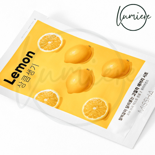 Masca facială Missha Airy Fit cu Lămâie – Iluminare & Purificare Ten 1 buc.