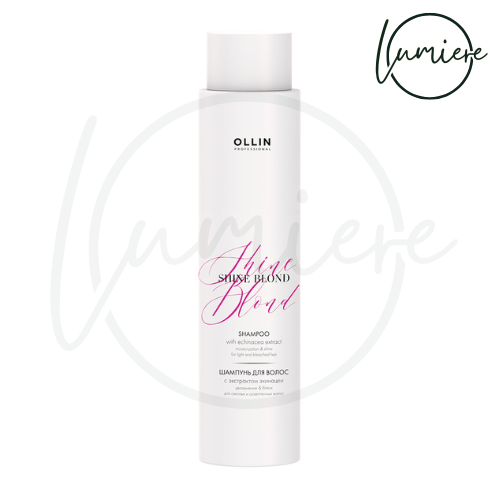 [Ollin] SHINE BLOND Șampon cu extract de echinacea 300 ml