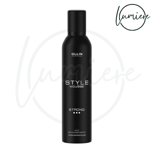 [OLLIN] STYLE Spumă pentru coafare Fixare puternică 250 ml