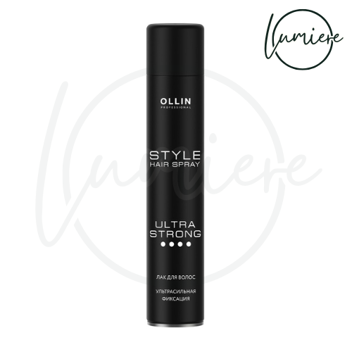 [OLLIN] STYLE NEW Lac de păr ultra puternic Fixare extremă 500 ml