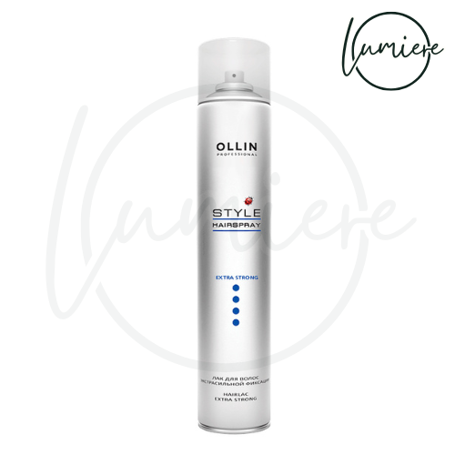 [OLLIN] STYLE Lac de păr cu fixare extra puternică  450 ml