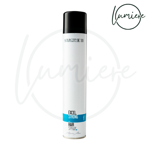 [Selective]  Excel Strong Hair Spray Lac profesional de păr cu fixare puternică pentru coafuri impecabile